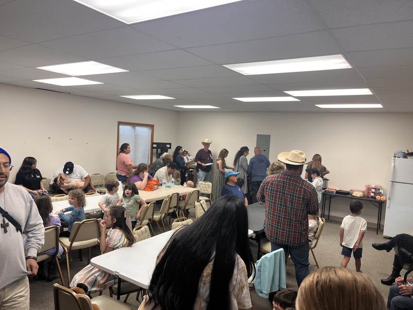 Fellowship hall after service